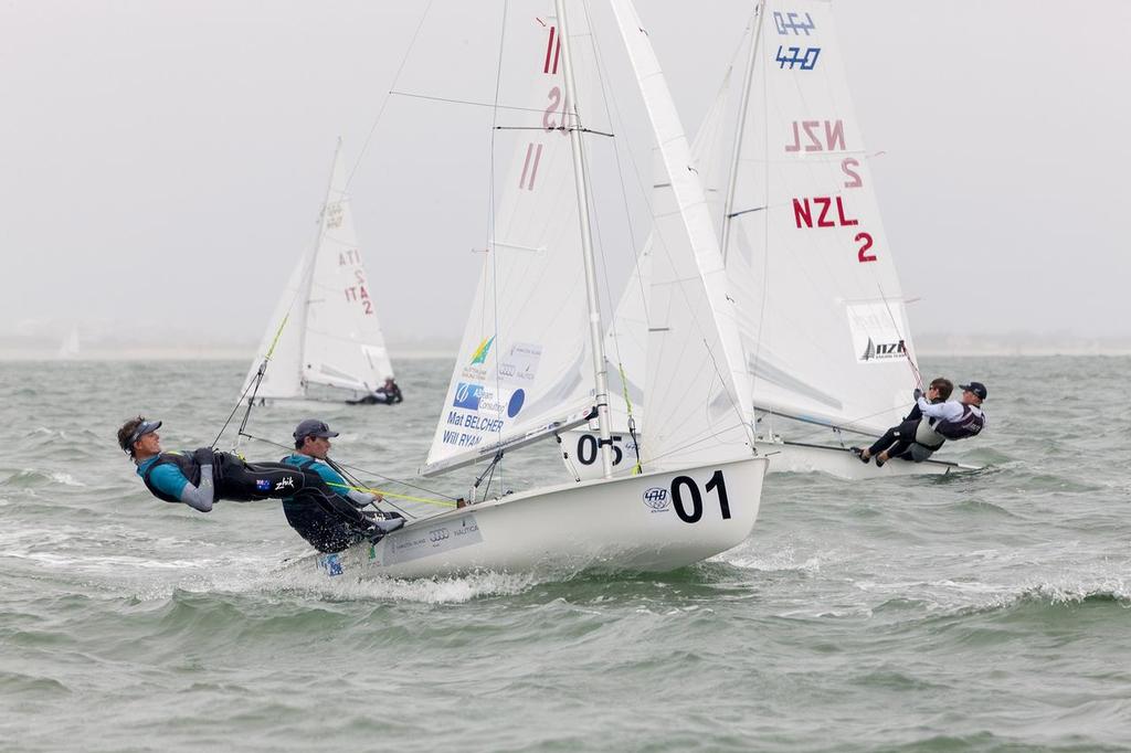 Paul Snow-Hansen and Dan Willcox have pulled themselves into the Medal Race at 2013 470 World Championships at La Rochelle, France © 470 Internationale http://www.470.org